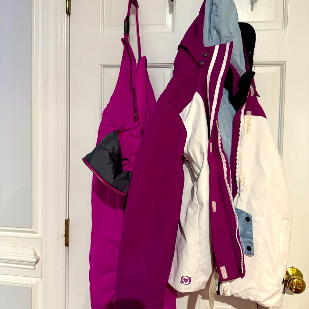Obermyer ski jacket and Lands End Squall set,